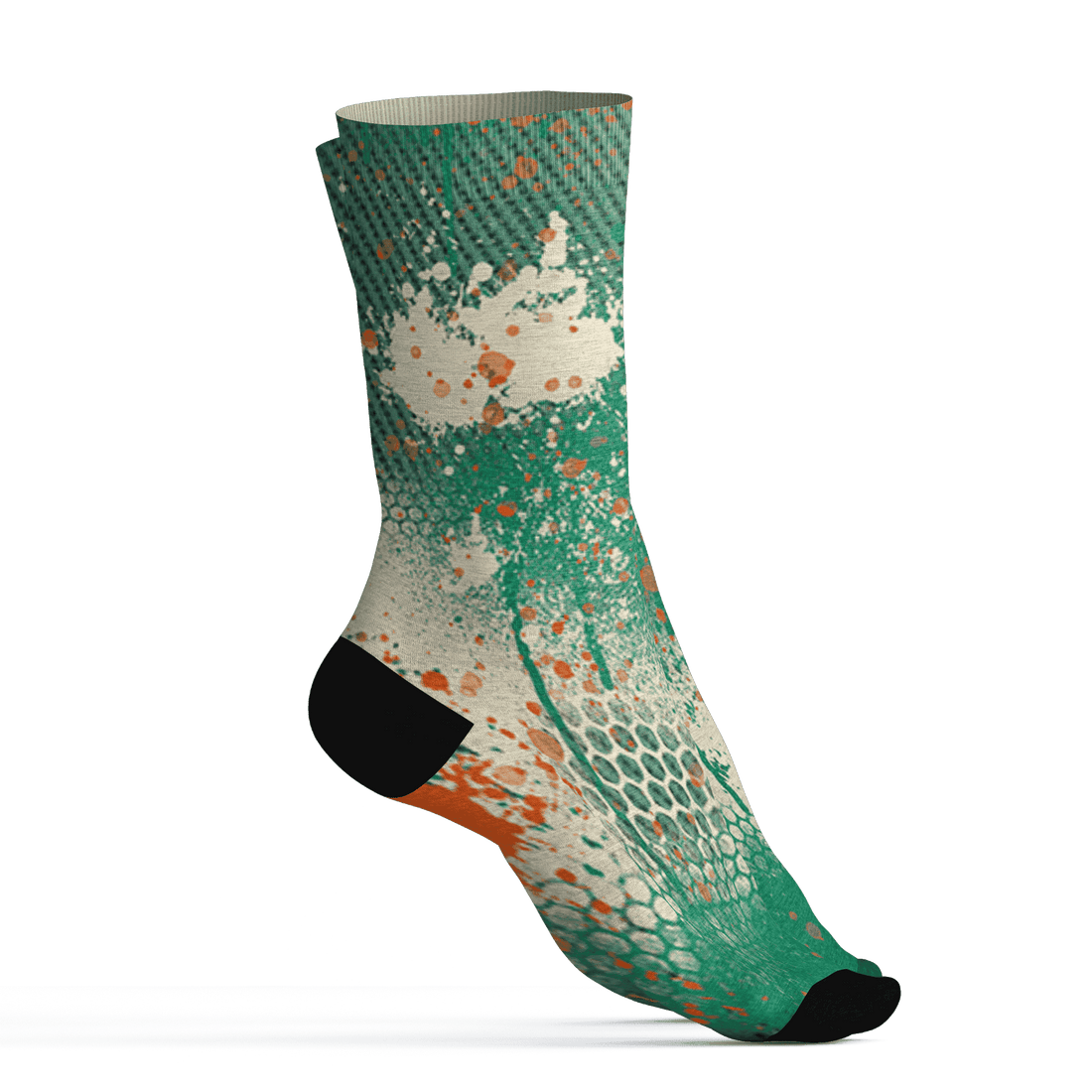 Nina CN Abney 3s Socks Match 23 Painted Graffiti - NastyJamz