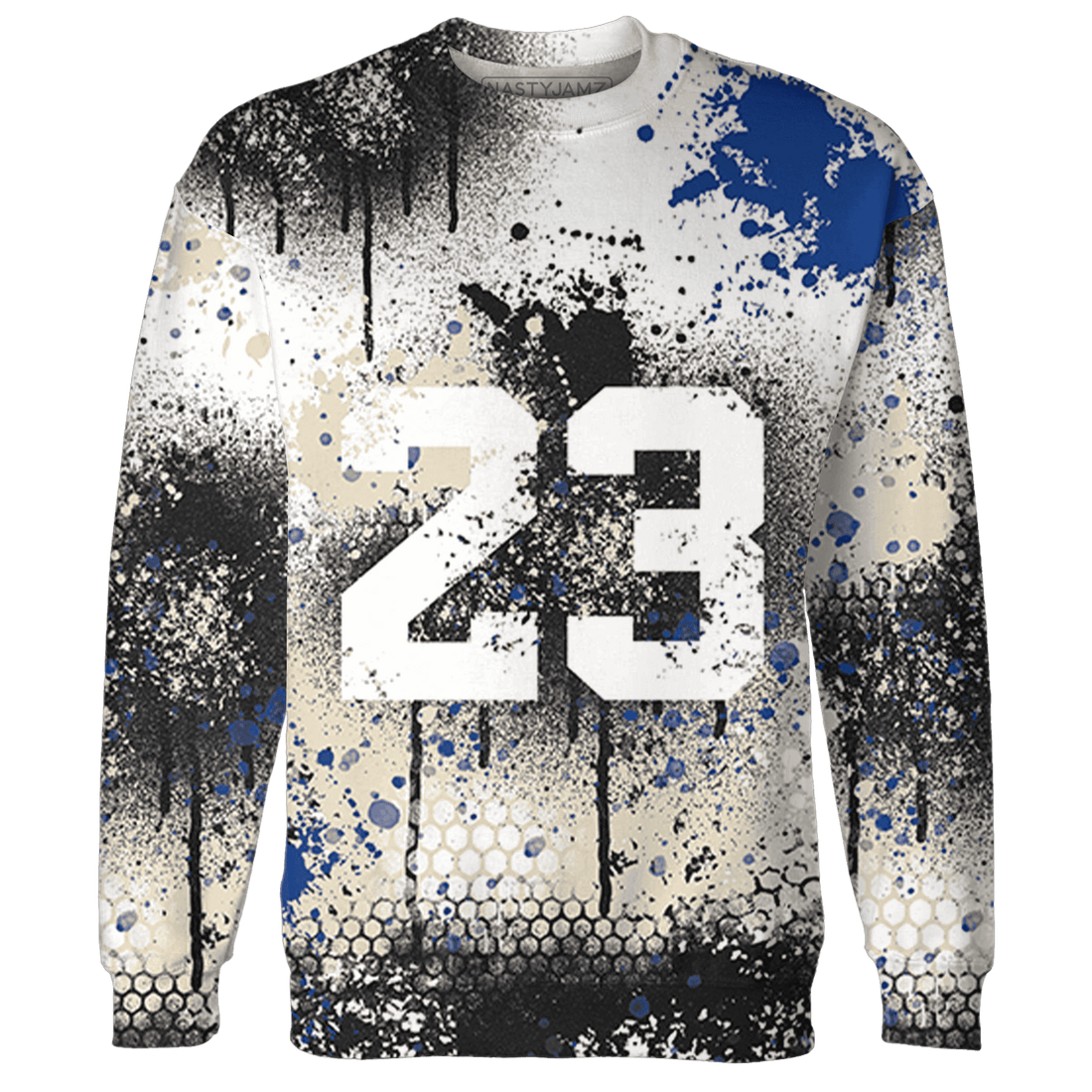 Quaiii 54 3s Sweatshirt Match 23 Painted Graffiti - NastyJamz