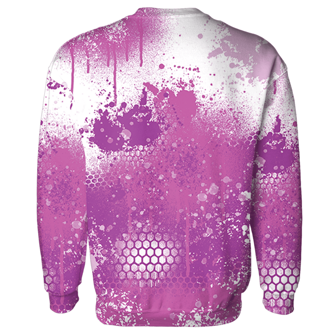 GS Hyper Violet 4s Sweatshirt Match 23 Painted Graffiti - NastyJamz