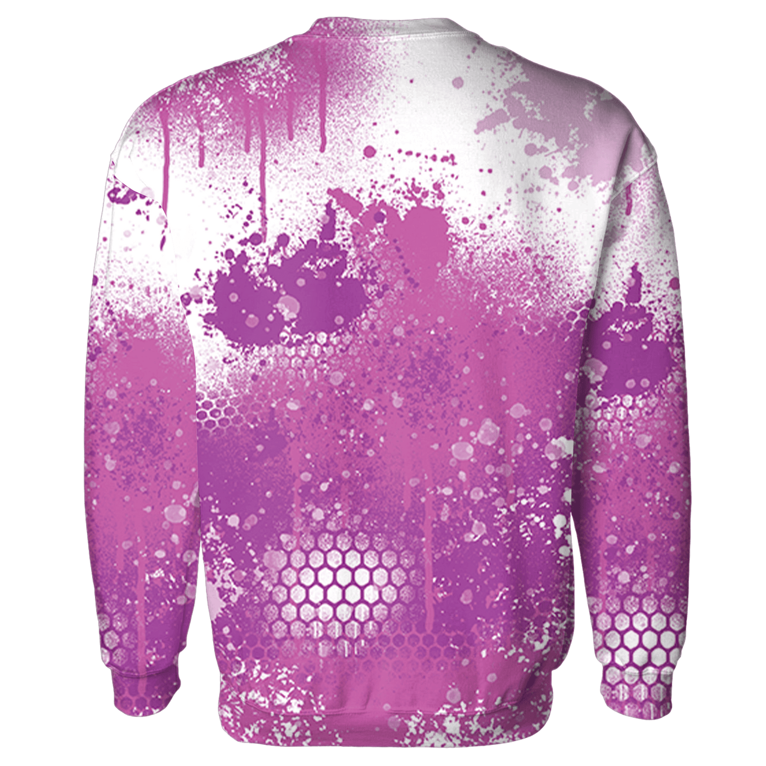 GS Hyper Violet 4s Sweatshirt Match 23 Painted Graffiti - NastyJamz