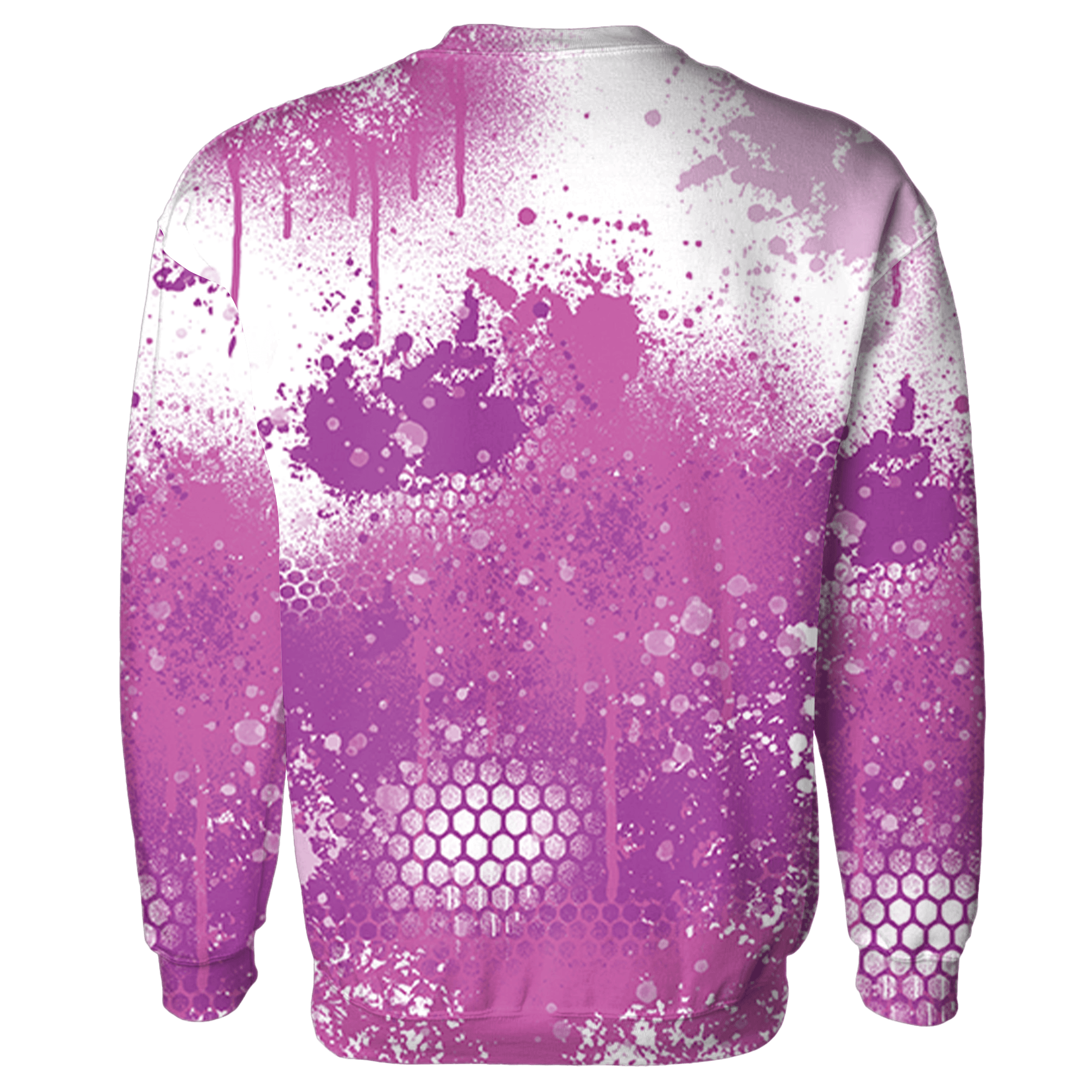 GS Hyper Violet 4s Sweatshirt Match 23 Painted Graffiti - NastyJamz