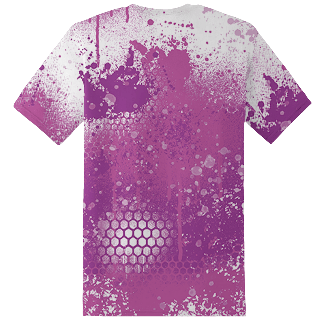 GS Hyper Violet 4s T Shirt Match 23 Painted Graffiti - NastyJamz