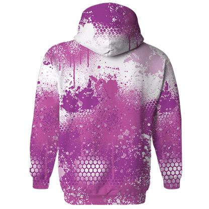 GS Hyper Violet 4s Hoodie Match 23 Painted Graffiti - NastyJamz