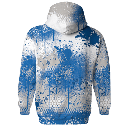 Industrial Blue 4s Sweatshirt Match 23 Painted Graffiti - NastyJamz