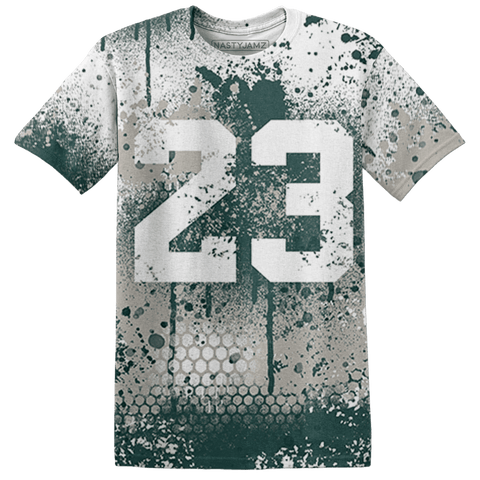 Oxidized-Green-4s-T-Shirt-Match-23-Painted-Graffiti