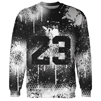 White-Thunder-4s-Sweatshirt-Match-23-Painted-Graffiti