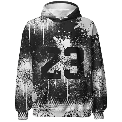 White-Thunder-4s-Hoodie-Match-23-Painted-Graffiti