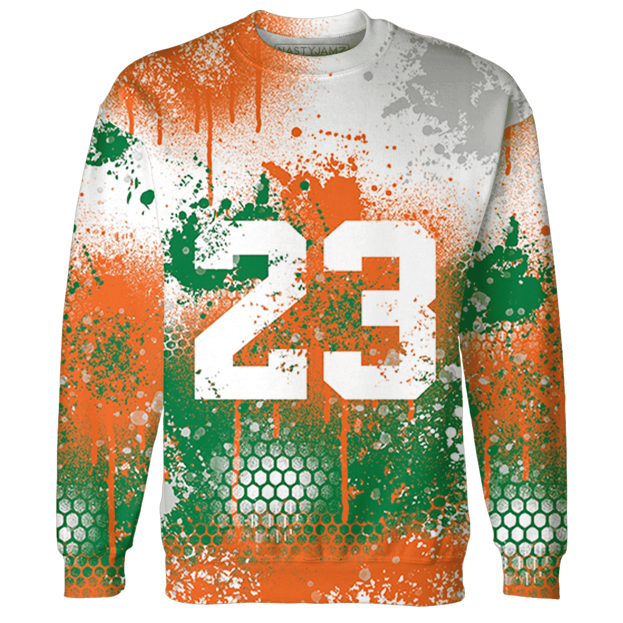 MAM Hurricanes 5s Sweatshirt Match 23 Painted Graffiti - NastyJamz