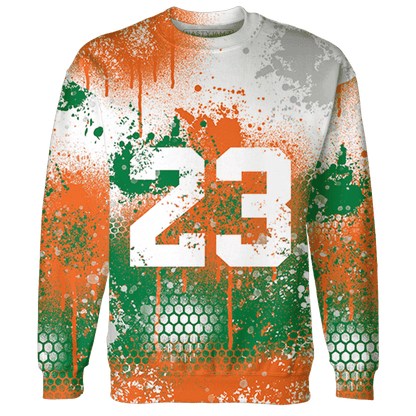 MAM Hurricanes 5s Sweatshirt Match 23 Painted Graffiti - NastyJamz