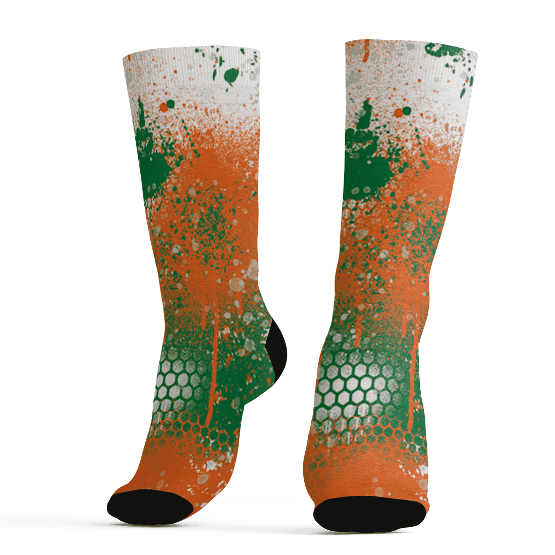 AJ 5 MAM Hurricanes Socks Match 23 Painted Graffiti - NastyJamz