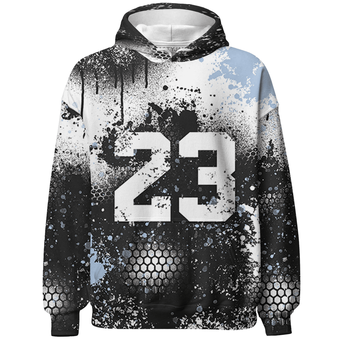 Reverse Oreo 6s Hoodie Match 23 Painted Graffiti - NastyJamz
