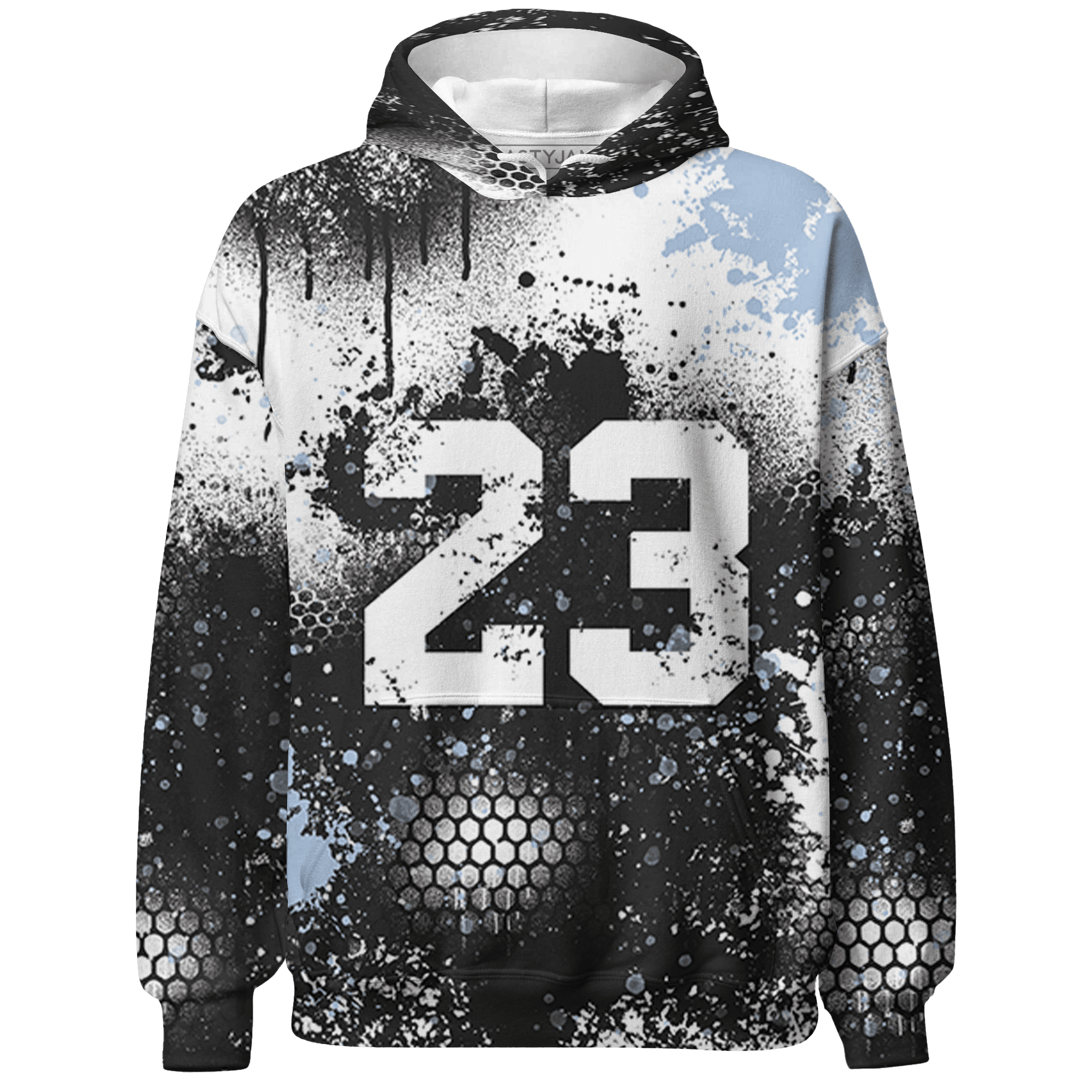 Reverse Oreo 6s Hoodie Match 23 Painted Graffiti - NastyJamz