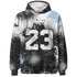 Reverse Oreo 6s Hoodie Match 23 Painted Graffiti - NastyJamz