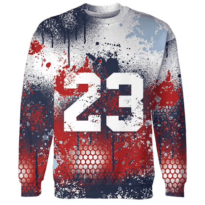 White-Navy-6s-Sweatshirt-Match-23-Painted-Graffiti