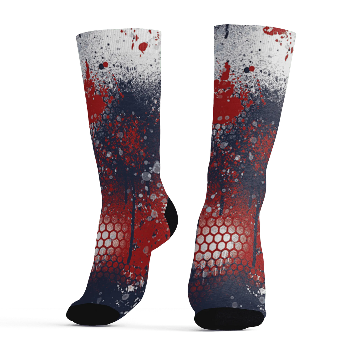 White-Navy-6s-Socks-Match-23-Painted-Graffiti