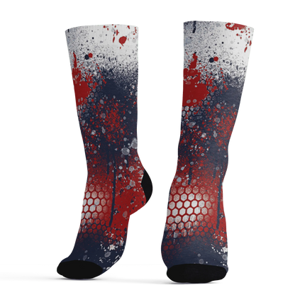 White-Navy-6s-Socks-Match-23-Painted-Graffiti