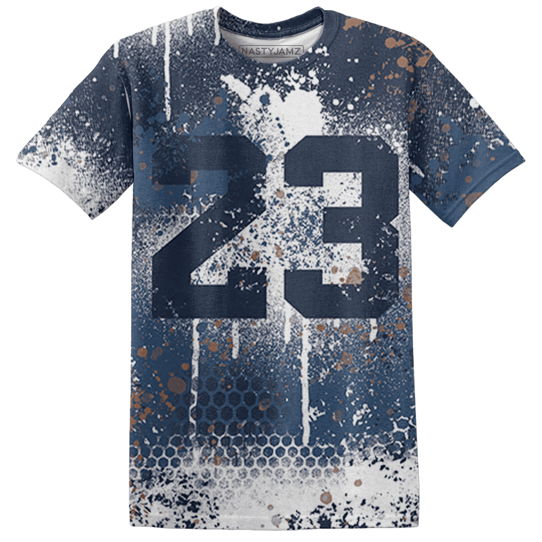 AM 1 86 Jackie RBS T Shirt Match 23 Painted Graffiti - NastyJamz