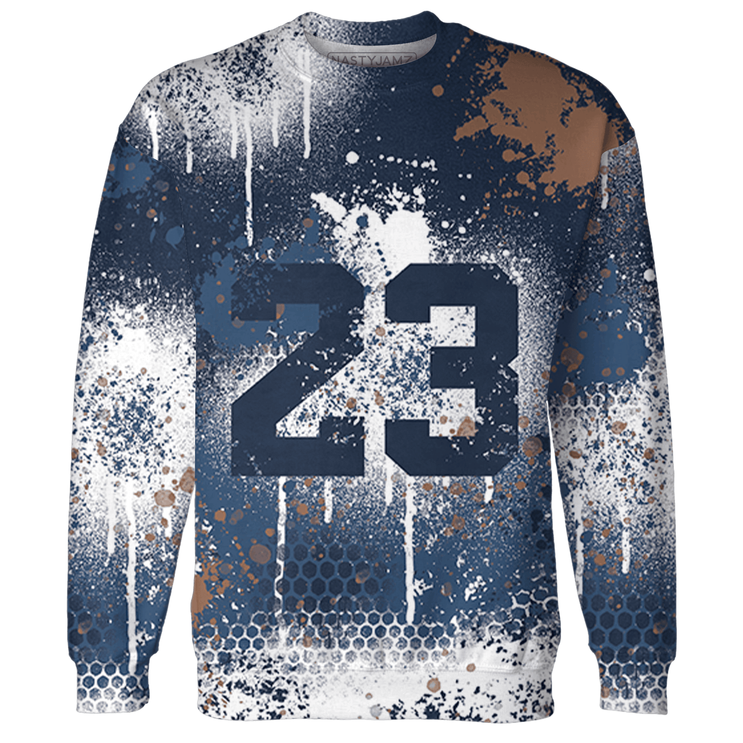 AM 1 86 Jackie RBS Hoodie Match 23 Painted Graffiti - NastyJamz