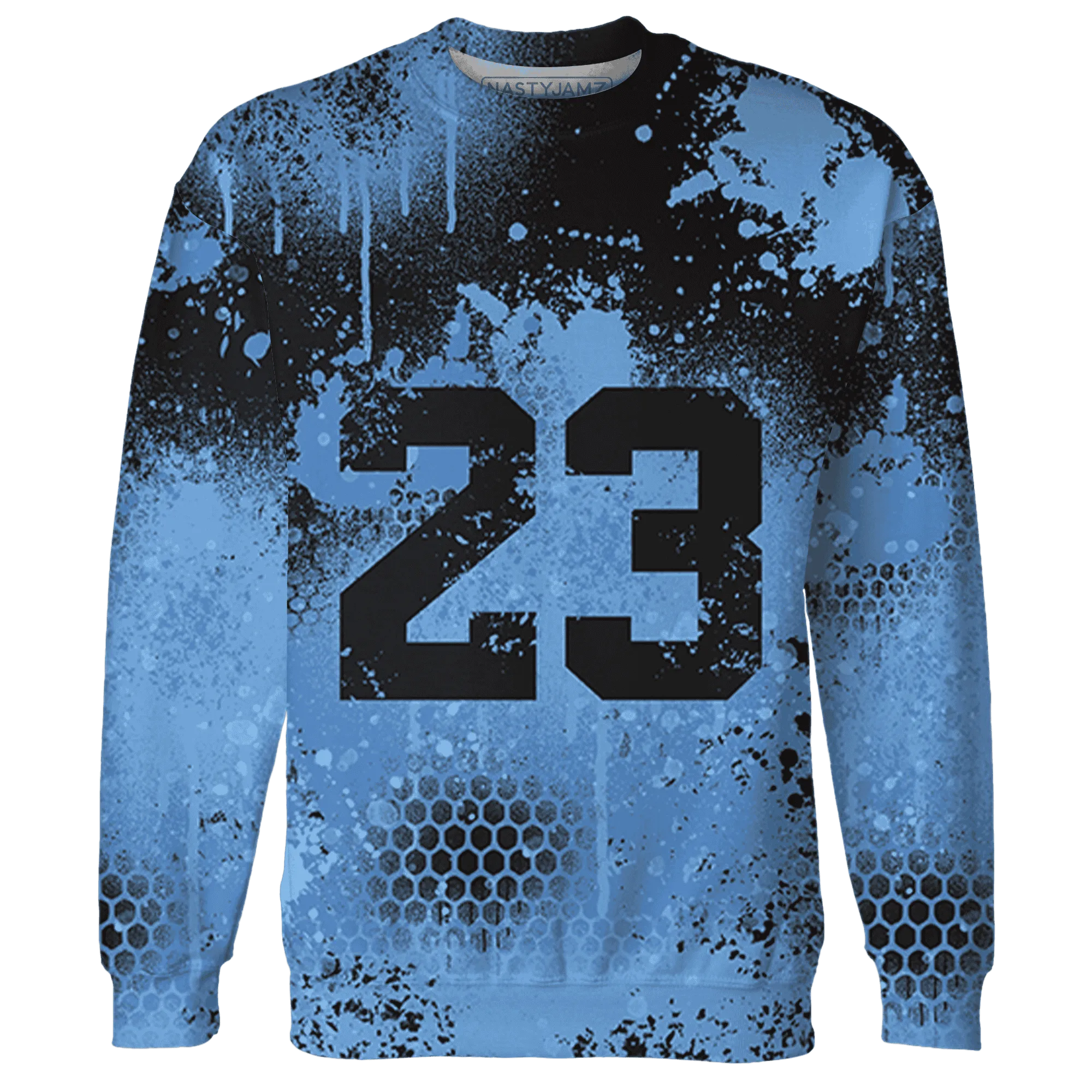 AM-Plus-Black-Univercitii-Blue-Sweatshirt-Match-23-Painted-Graffiti