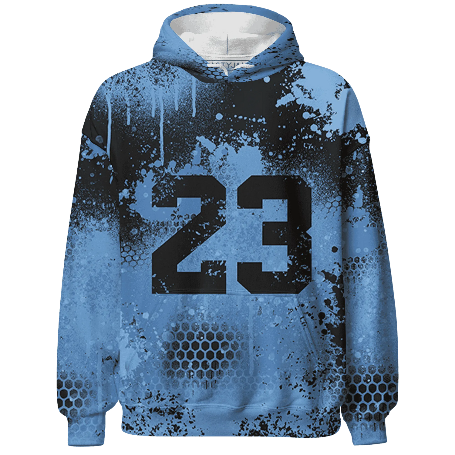 AM-Plus-Black-Univercitii-Blue-Hoodie-Match-23-Painted-Graffiti