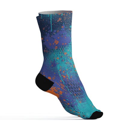 AM-Plus-Drift-Midnight-Navy-Total-Orange-Dusty-Cactus-Socks-Match-23-Painted-Graffiti