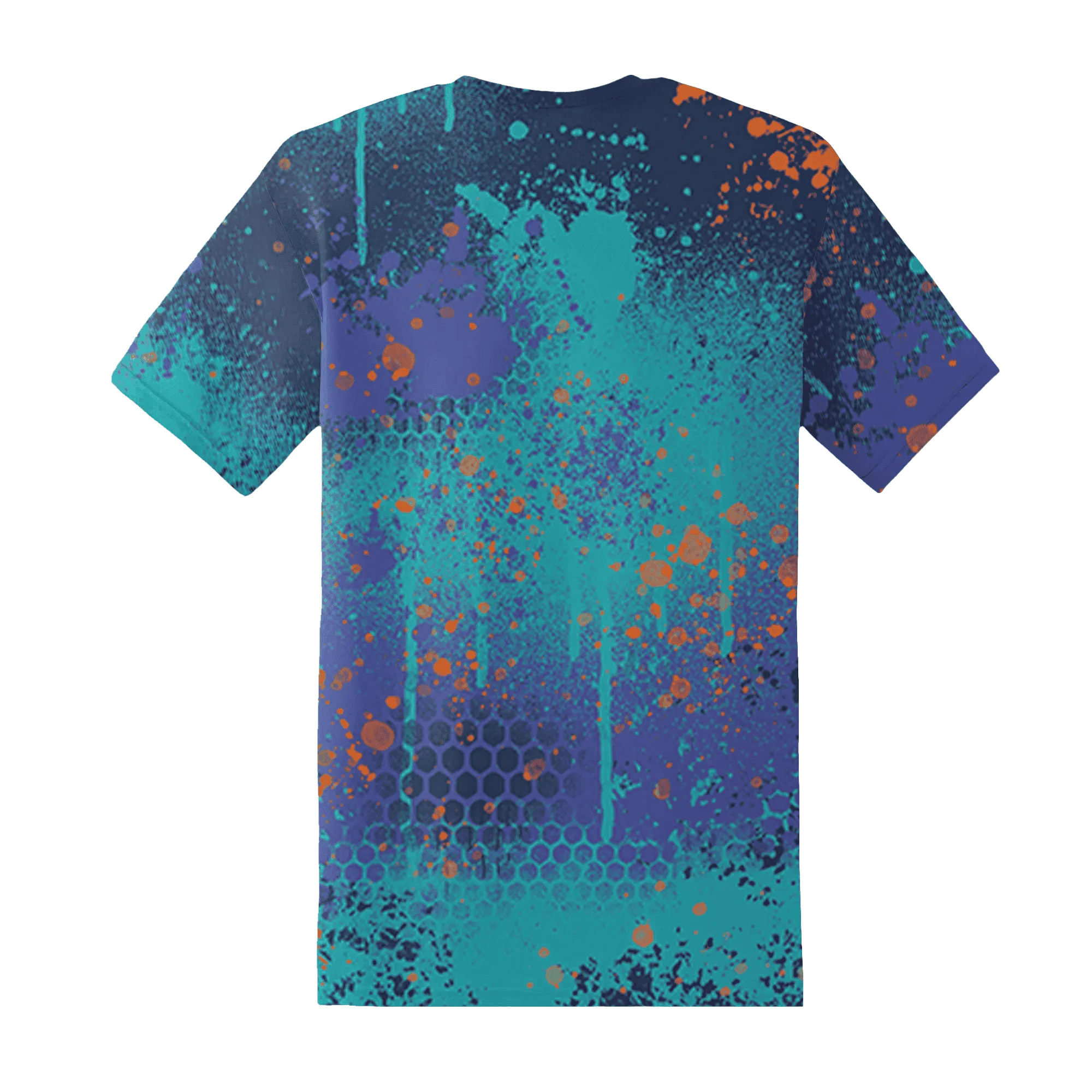 AM-Plus-Drift-Midnight-Navy-Total-Orange-Dusty-Cactus-T-Shirt-Match-23-Painted-Graffiti
