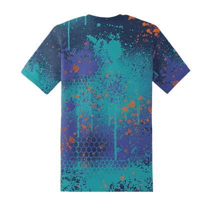 AM-Plus-Drift-Midnight-Navy-Total-Orange-Dusty-Cactus-T-Shirt-Match-23-Painted-Graffiti
