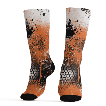 AM-TW-White-Orange-Socks-Match-23-Painted-Graffiti