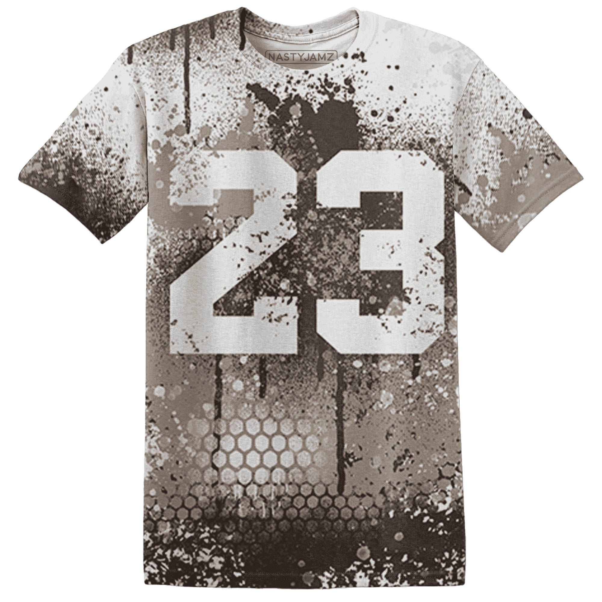 Dunk Low Baroque Brown T Shirt Match 23 Painted Graffiti - NastyJamz