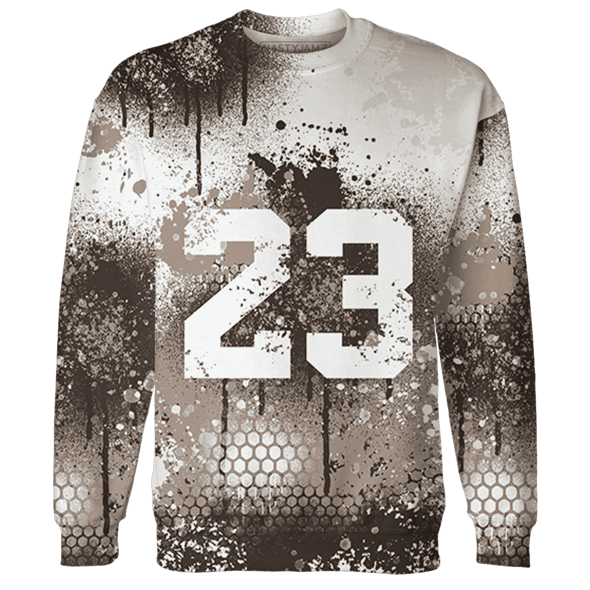 Dunk Low Baroque Brown Sweatshirt Match 23 Painted Graffiti - NastyJamz