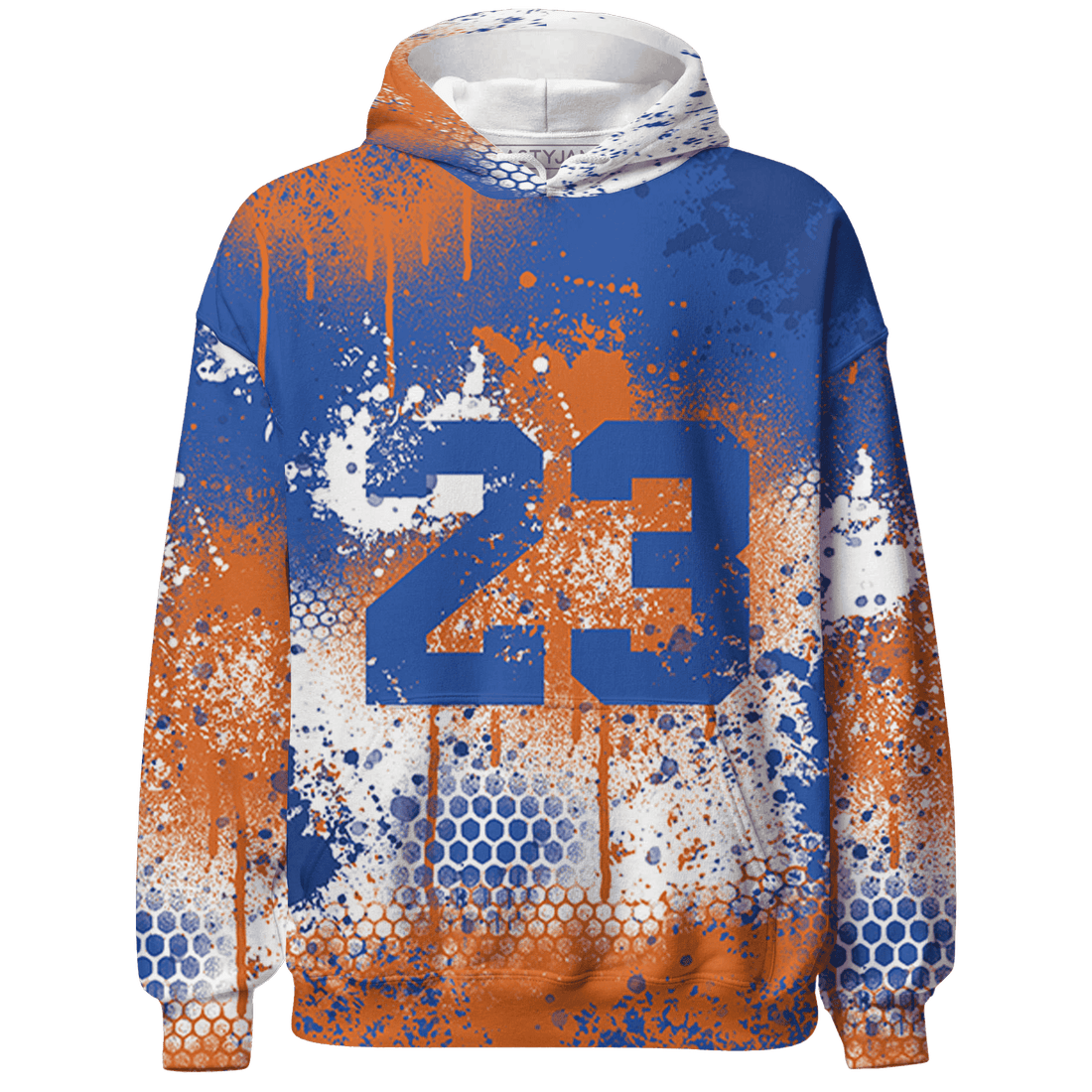 Dunk Low Knicks Hoodie Match 23 Painted Graffiti - NastyJamz