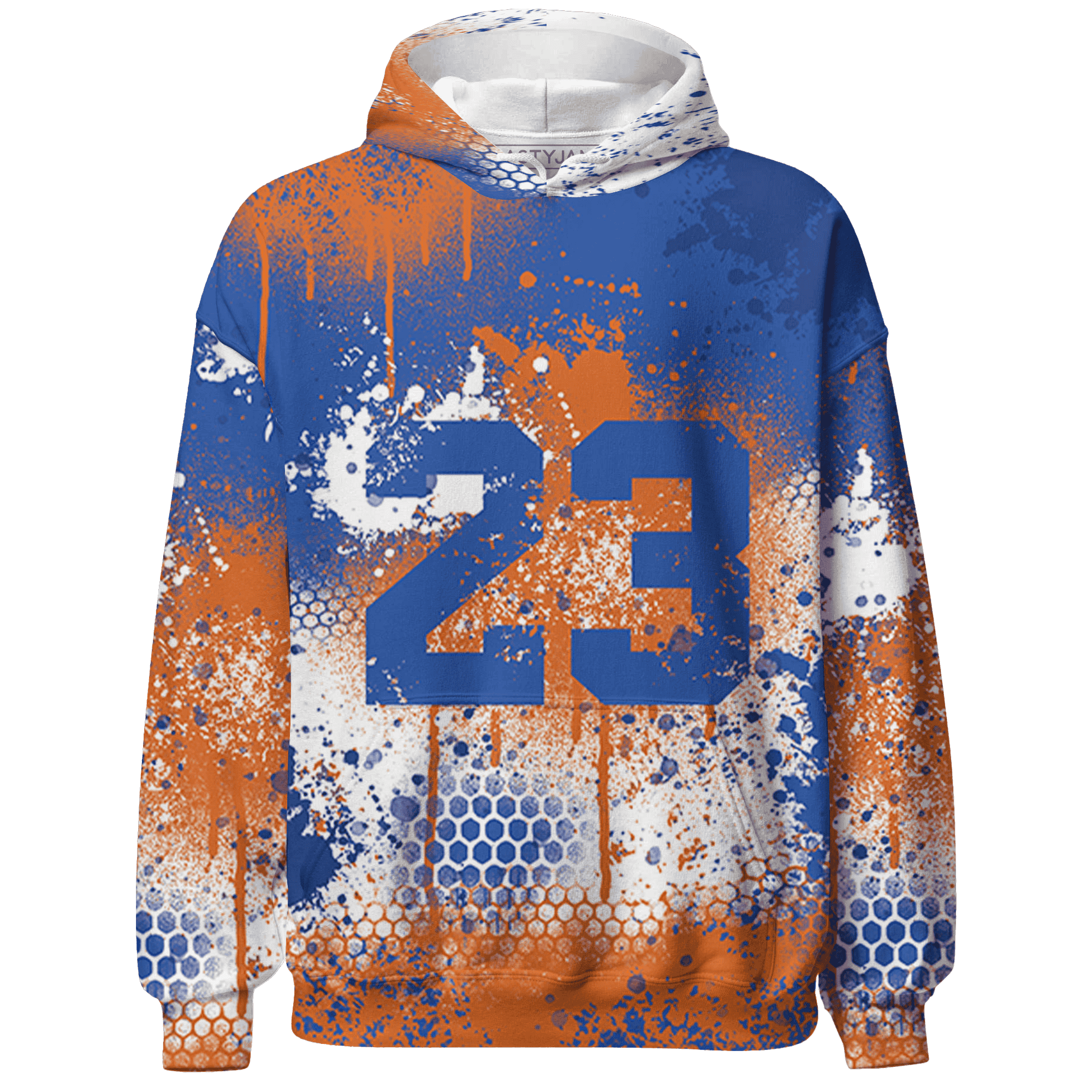 Dunk Low Knicks Hoodie Match 23 Painted Graffiti - NastyJamz