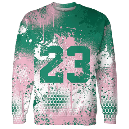 Dunk-Pink-Malachite-Medium-Soft-Low-Sail-Sweatshirt-Match-23-Painted-Graffiti