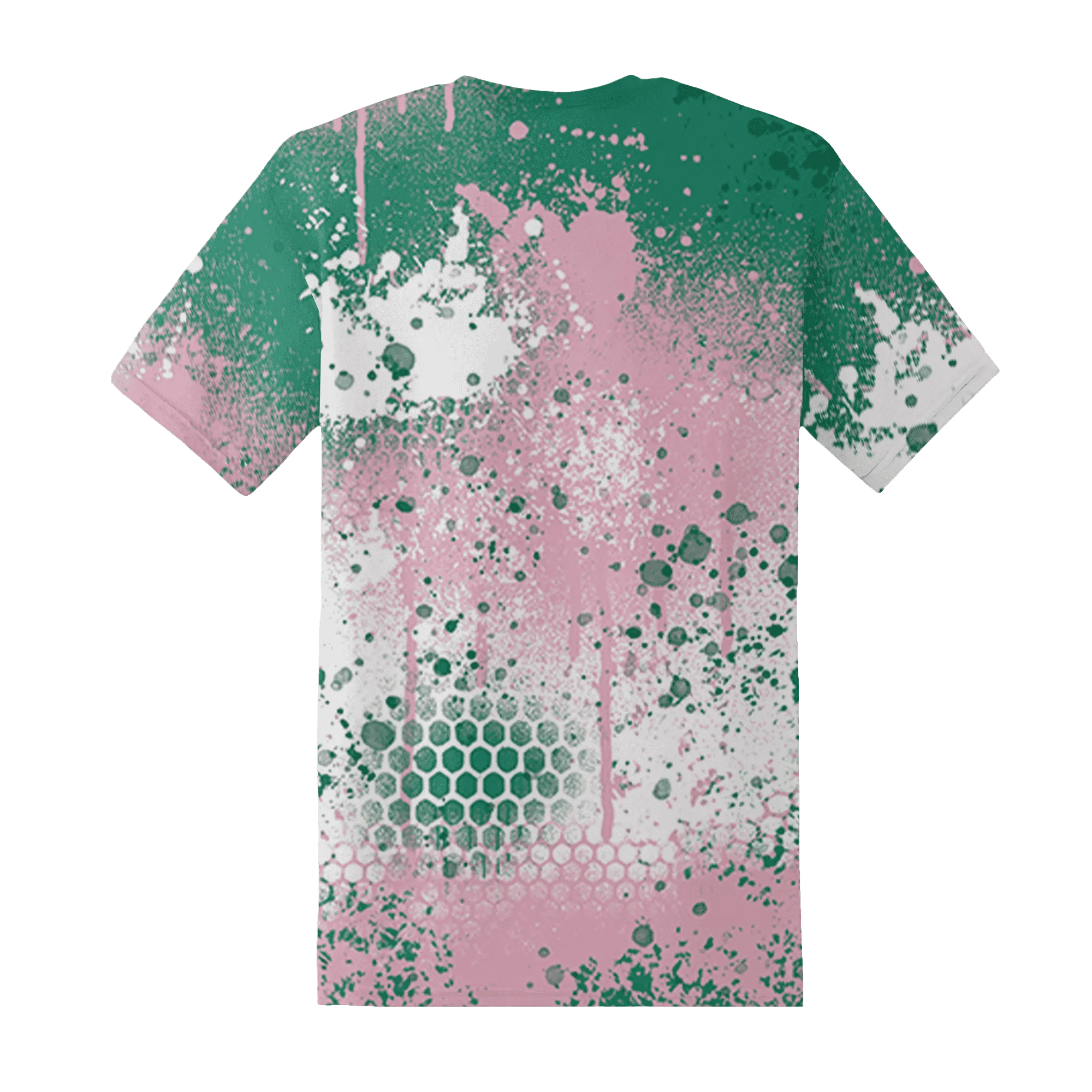 Dunk-Pink-Malachite-Medium-Soft-Low-Sail-T-Shirt-Match-23-Painted-Graffiti