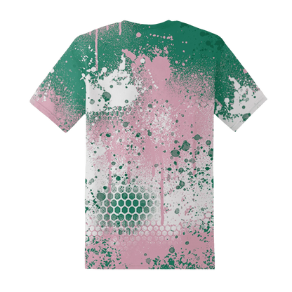 Dunk-Pink-Malachite-Medium-Soft-Low-Sail-T-Shirt-Match-23-Painted-Graffiti