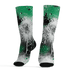 Lucky Green 5s Socks Match 23 Painted Graffiti - NastyJamz