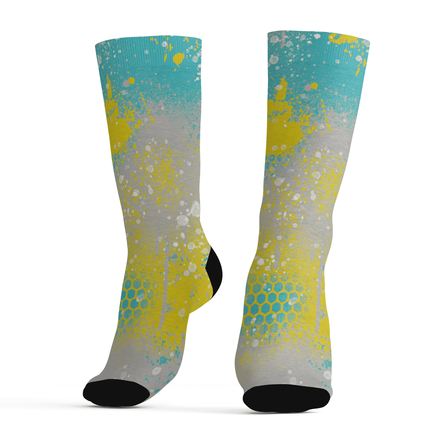 NBL-Cyan-Burst-9060-Socks-Match-23-Painted-Graffiti