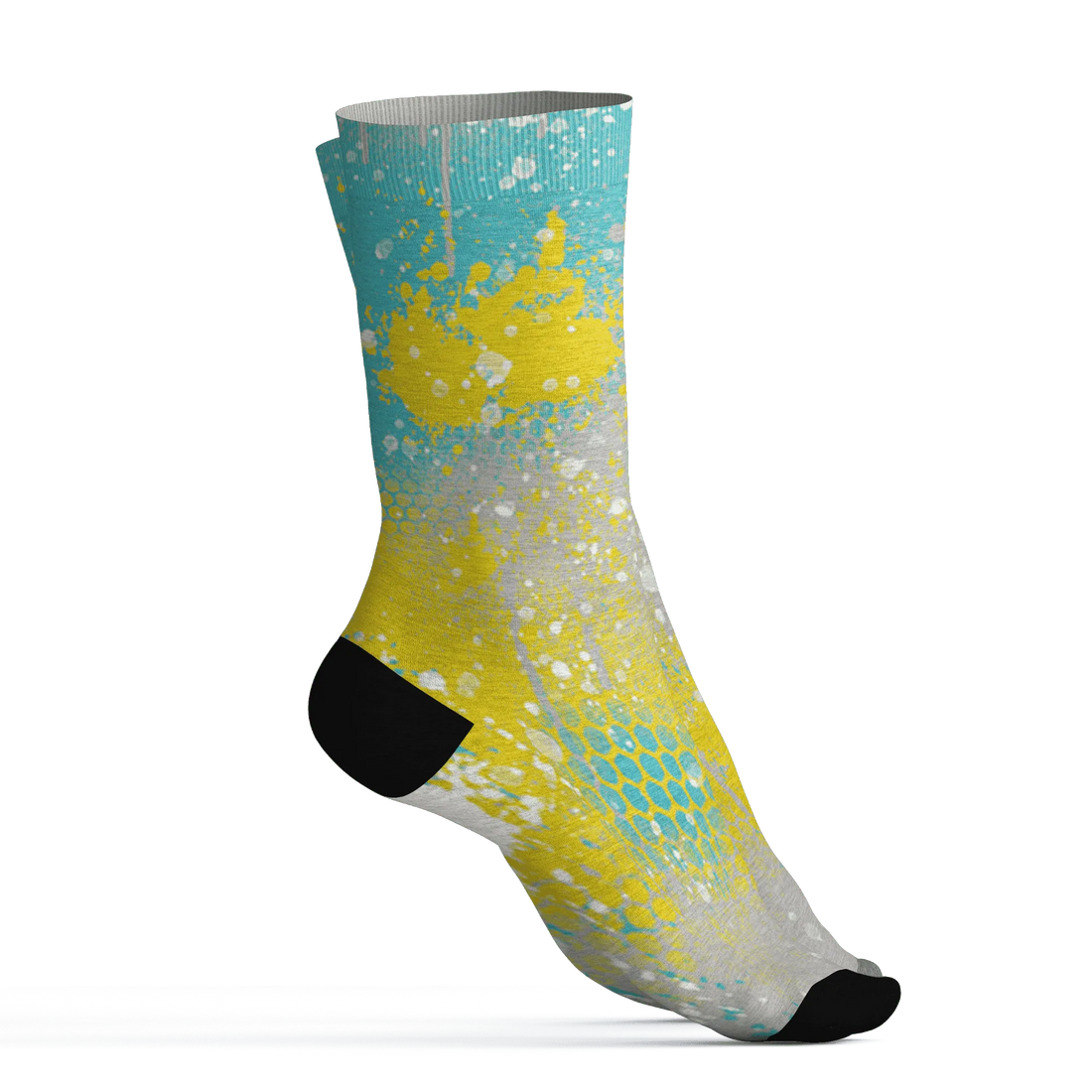 NBL-Cyan-Burst-9060-Socks-Match-23-Painted-Graffiti