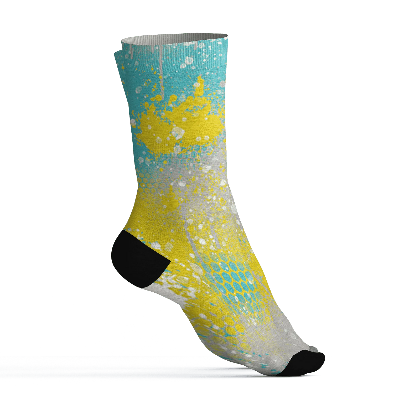 NBL-Cyan-Burst-9060-Socks-Match-23-Painted-Graffiti