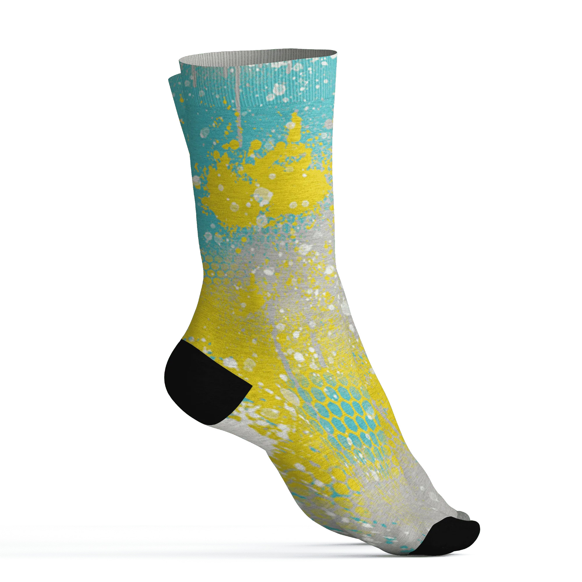 NBL-Cyan-Burst-9060-Socks-Match-23-Painted-Graffiti