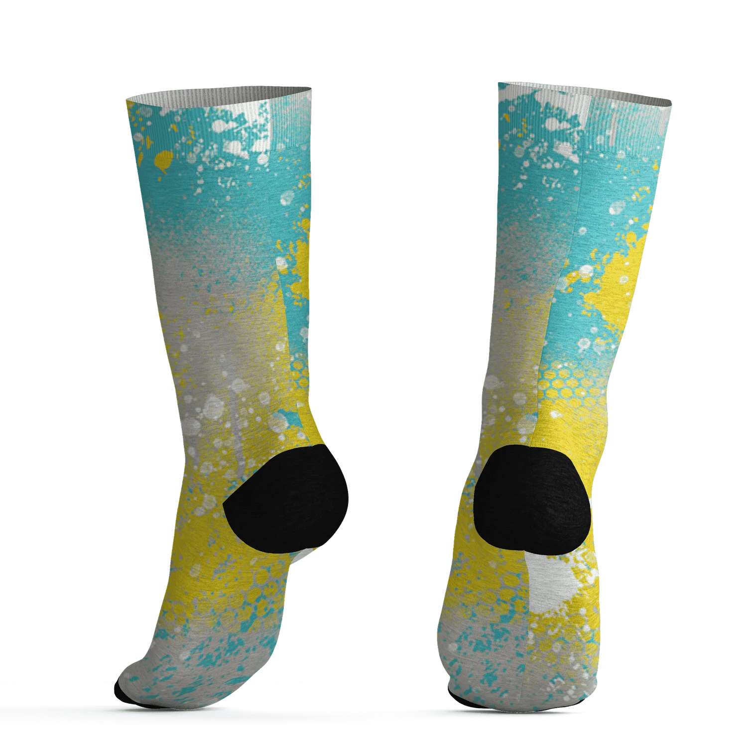 NBL-Cyan-Burst-9060-Socks-Match-23-Painted-Graffiti