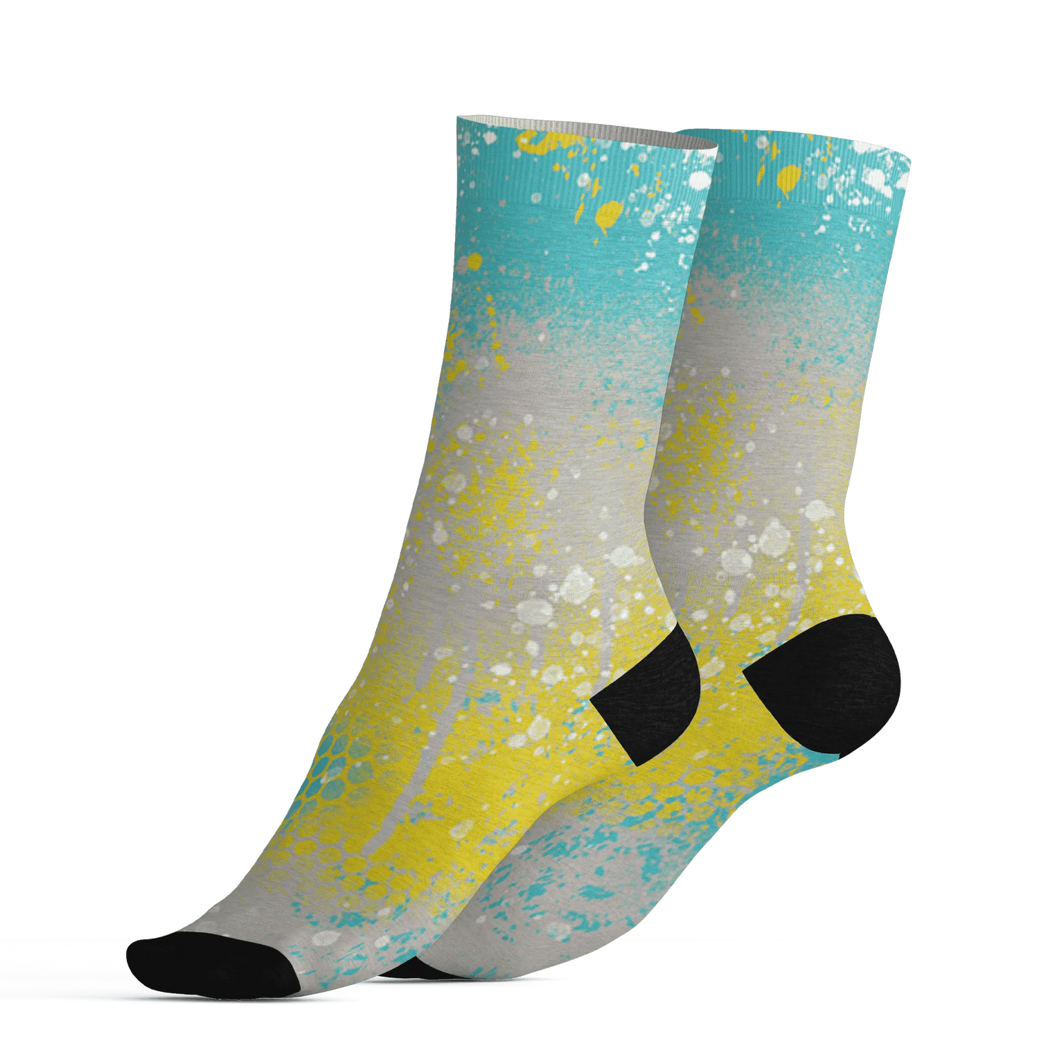 NBL-Cyan-Burst-9060-Socks-Match-23-Painted-Graffiti