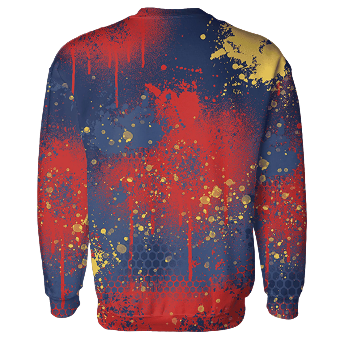 VaporMax-Air-Plus-Midnight-Navy-Gold-Black-Sweatshirt-Match-23-Painted-Graffiti