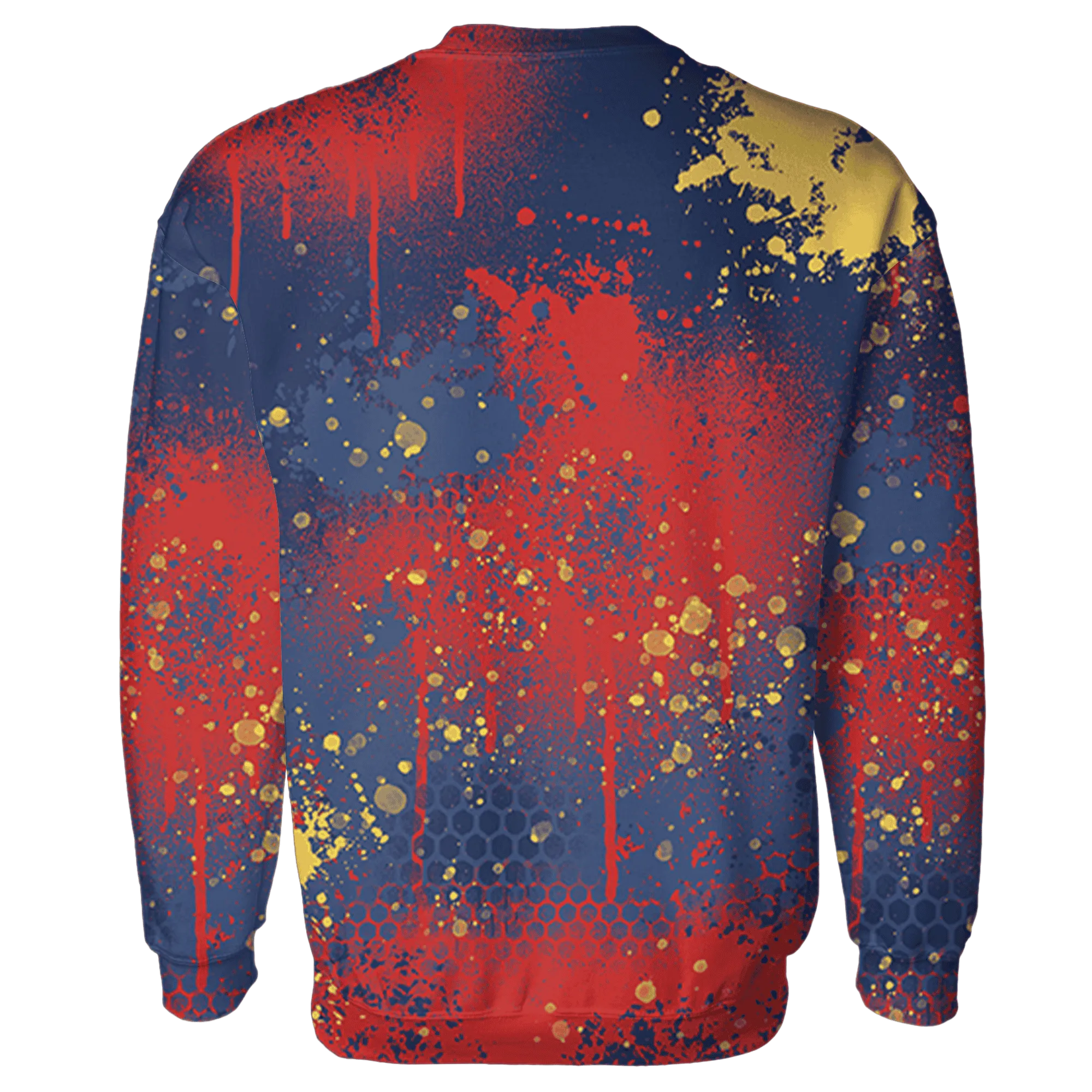 VaporMax-Air-Plus-Midnight-Navy-Gold-Black-Sweatshirt-Match-23-Painted-Graffiti