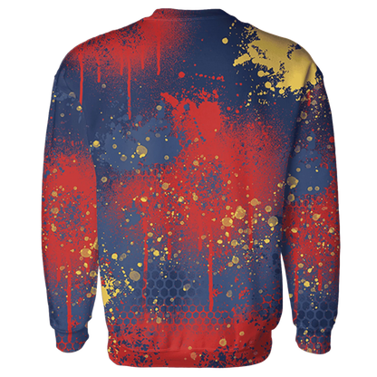 VaporMax-Air-Plus-Midnight-Navy-Gold-Black-Sweatshirt-Match-23-Painted-Graffiti