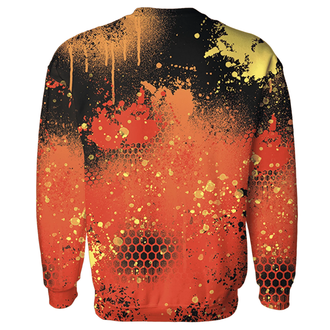 VaporMax-Crimson-Total-Orange-Plus-Sweatshirt-Match-23-Painted-Graffiti