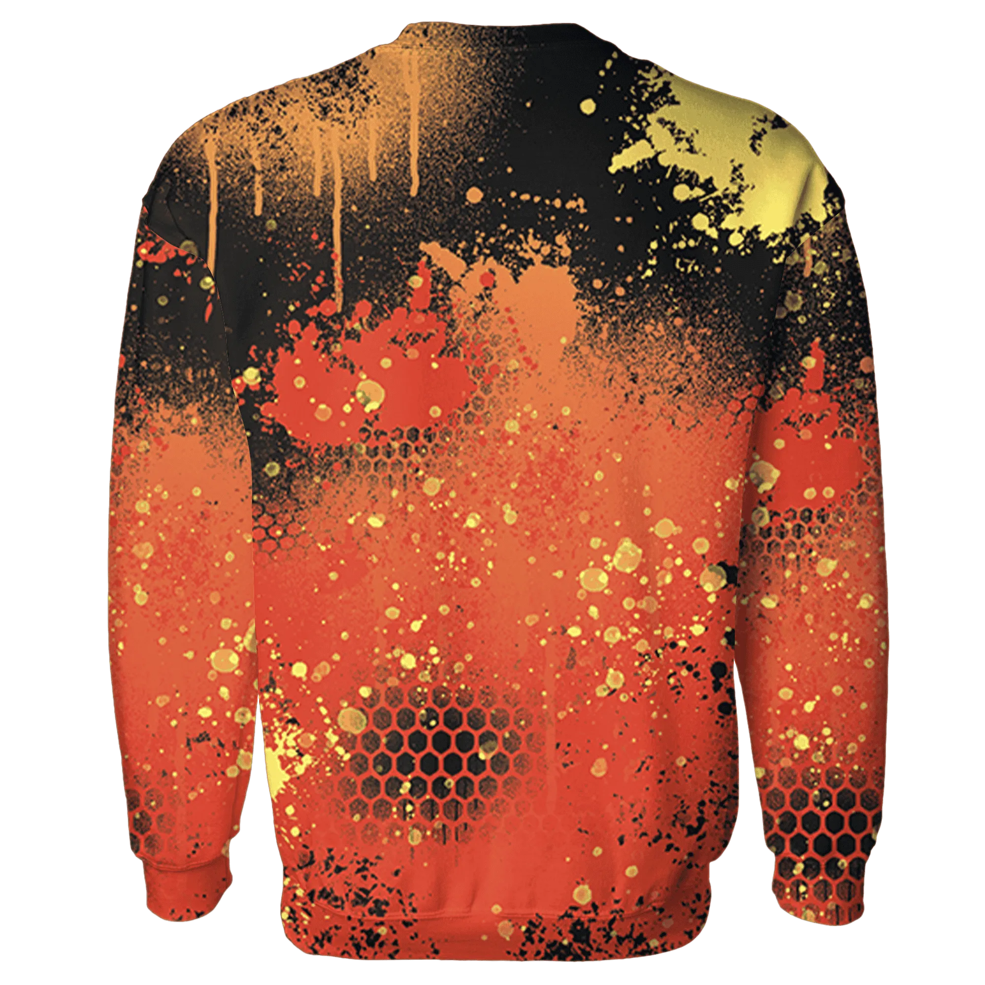 VaporMax-Crimson-Total-Orange-Plus-Sweatshirt-Match-23-Painted-Graffiti