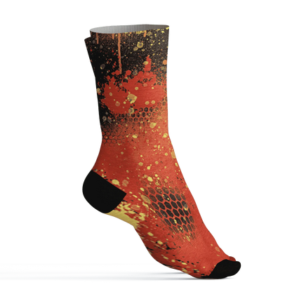 VaporMax-Crimson-Total-Orange-Plus-Socks-Match-23-Painted-Graffiti