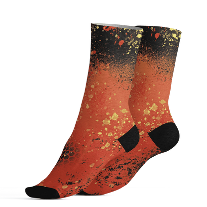 VaporMax-Crimson-Total-Orange-Plus-Socks-Match-23-Painted-Graffiti
