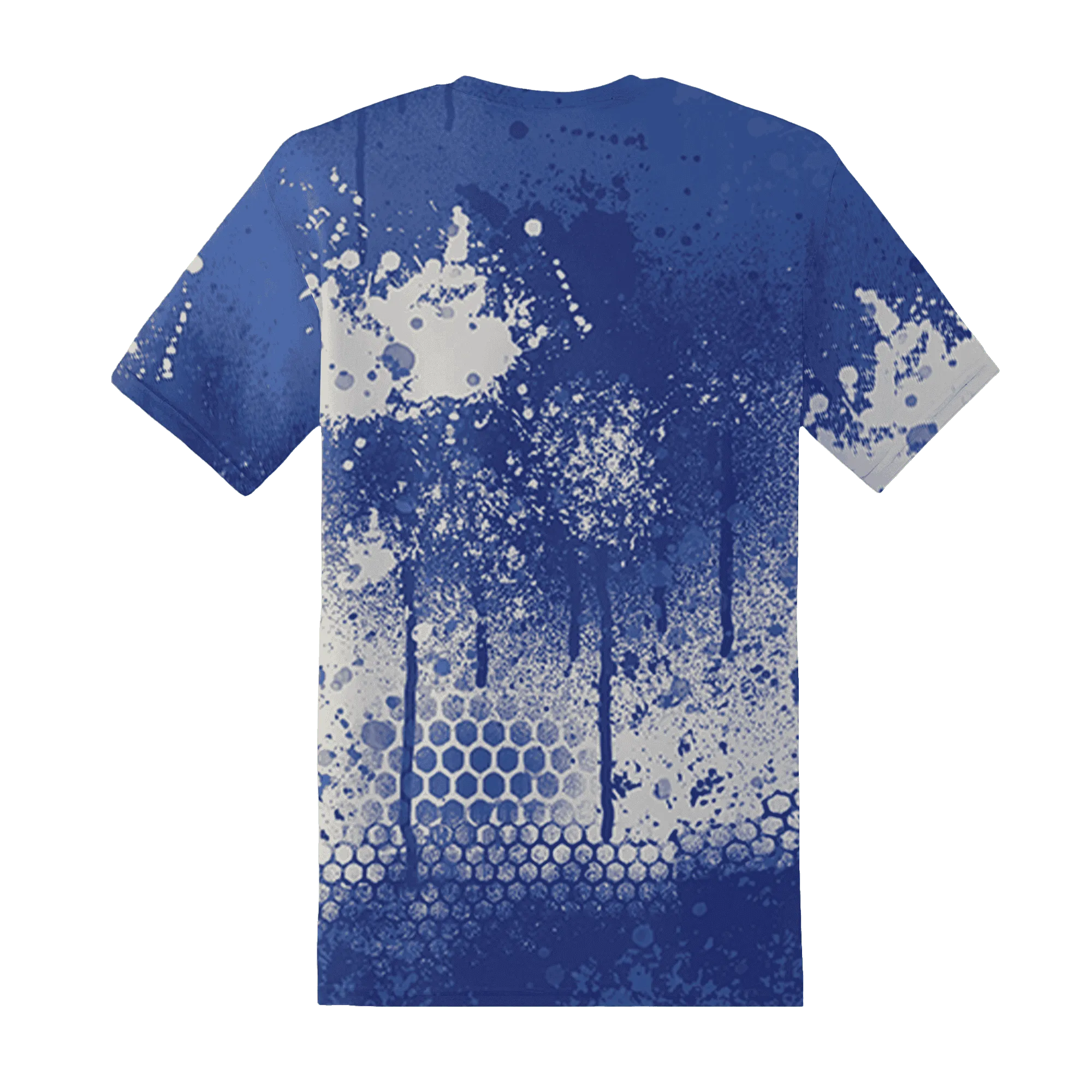 VaporMax-Game-Royal-Blue-T-Shirt-Match-23-Painted-Graffiti